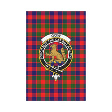 Load image into Gallery viewer, Gow Of Mcgouan Tartan Clan Badge Garden Flag Th1 One Size / Gow Of Mcgouan Garden Flag 12X18Without