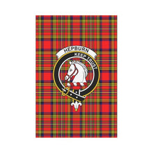 Load image into Gallery viewer, Hepburn Tartan Flag Clan Badge