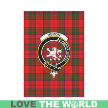 Load image into Gallery viewer, Heron Tartan Flag Clan Badge K7