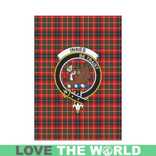 Load image into Gallery viewer, Innes Tartan Flag Clan Badge K7