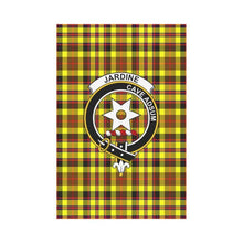 Load image into Gallery viewer, Jardine Tartan Flag Clan Badge