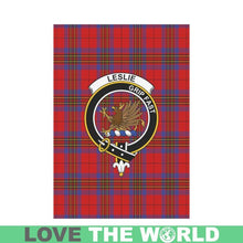 Load image into Gallery viewer, Leslie Tartan Flag Clan Badge K7
