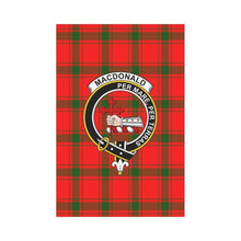 Load image into Gallery viewer, Macdonald Of Sleat Tartan Flag Clan Badge