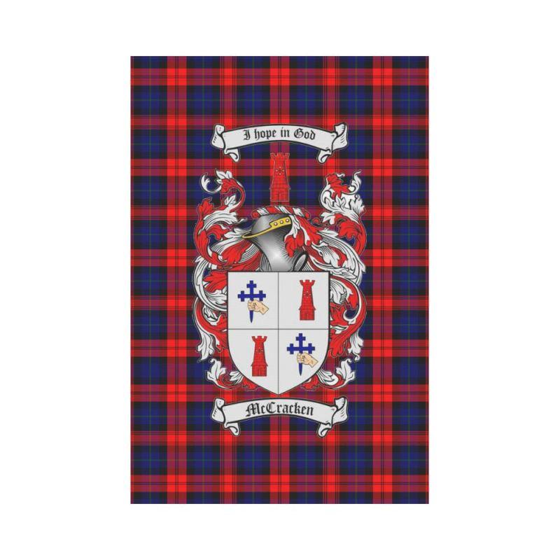 Mccracken Tartan Flag - Clan Badge K7