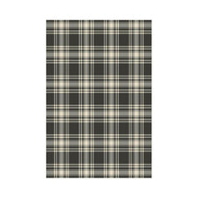 Load image into Gallery viewer, Menzies Black White Ancient Tartan Flag