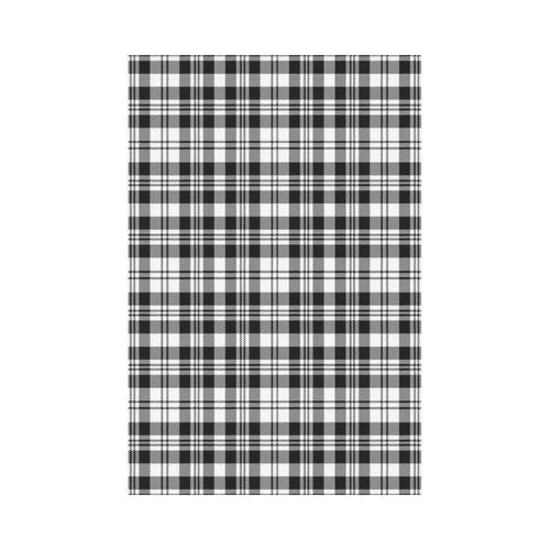 Scott Black White Modern Tartan Flag
