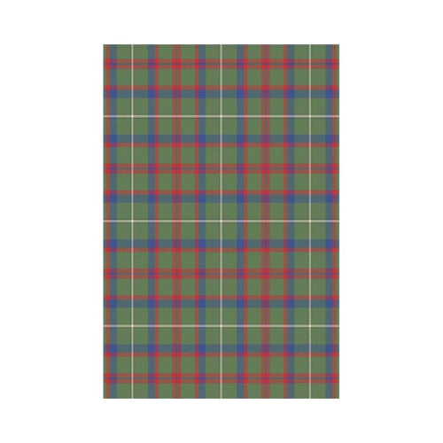Shaw Green Modern Tartan Flag