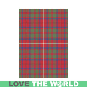 Shaw Red Modern Tartan Flag K7