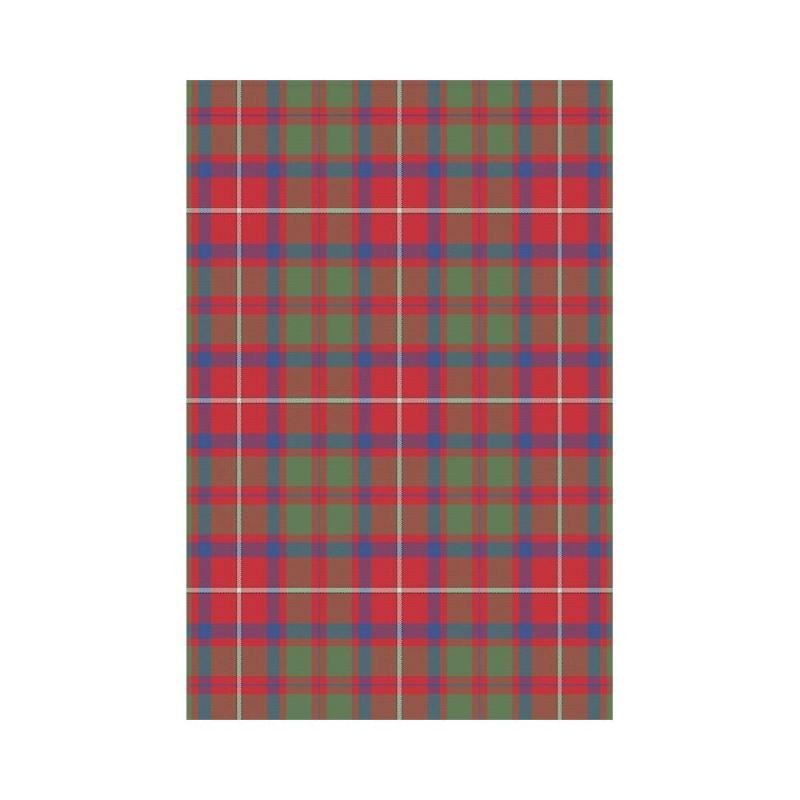 Shaw Red Modern Tartan Flag