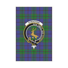 Load image into Gallery viewer, Strachan (Strain) Tartan Flag Clan Badge